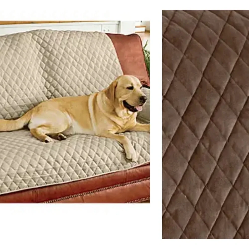 Polyester Pet Loveseat Protective Cover - Chocolate